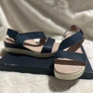 VERY GOOD: Ecco Blue Sandals